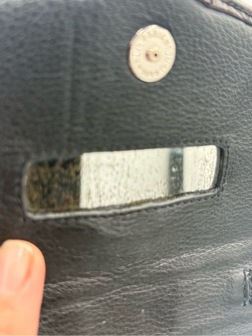 Brighton Vintage Leather Crossbody Wallet with Silver Ring - Picture 9 of 13